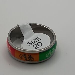 Men’s Dragon Stainless Steel Ring Size 10 Multicolor Band Bold Statement